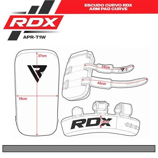 Escudo Curvo Rdx - Arm Pad Curve - Apr-t1w-7