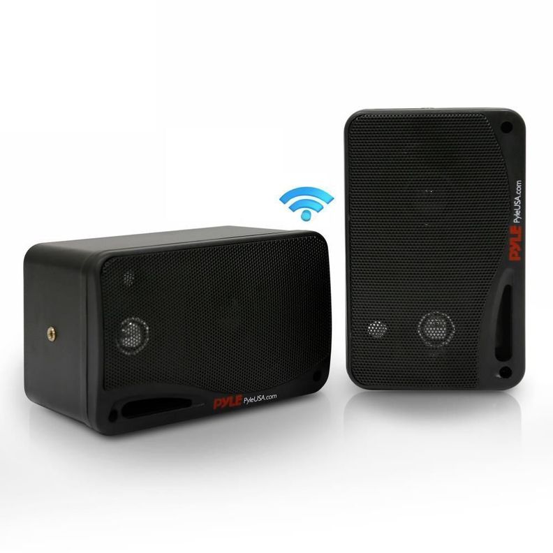Parlantes murales activos bluetooth negros-0