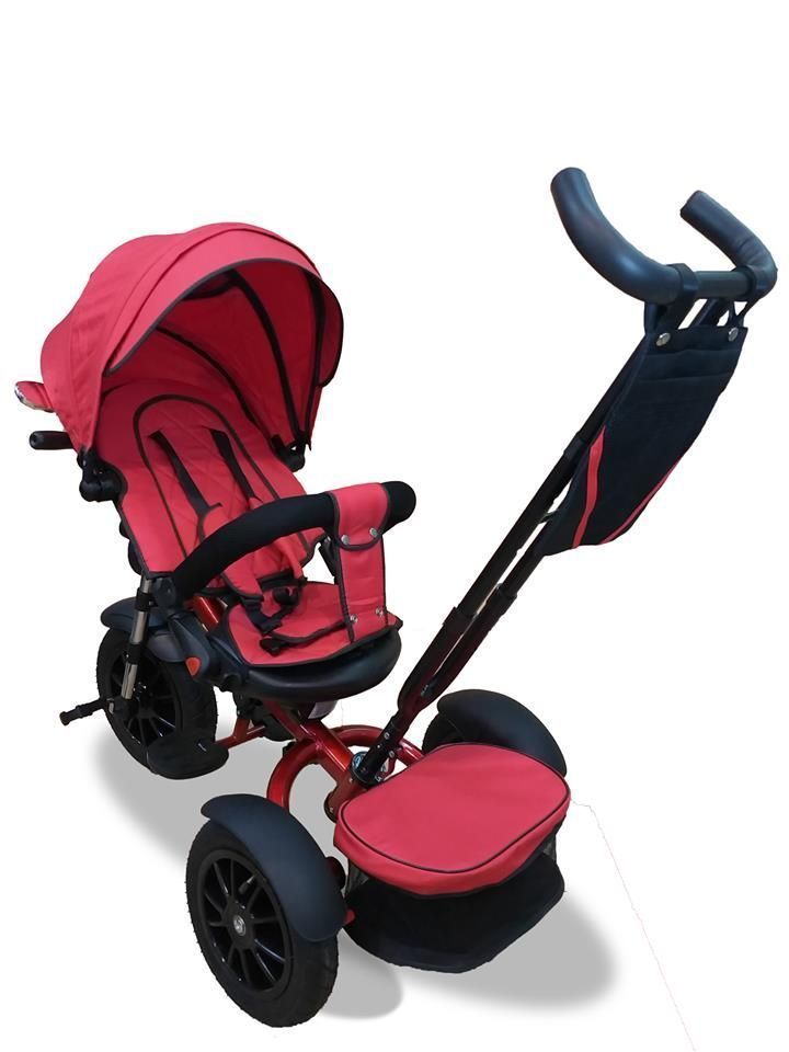 Triciclo Coche 360 Reclinable Neumáticos Inflables-1