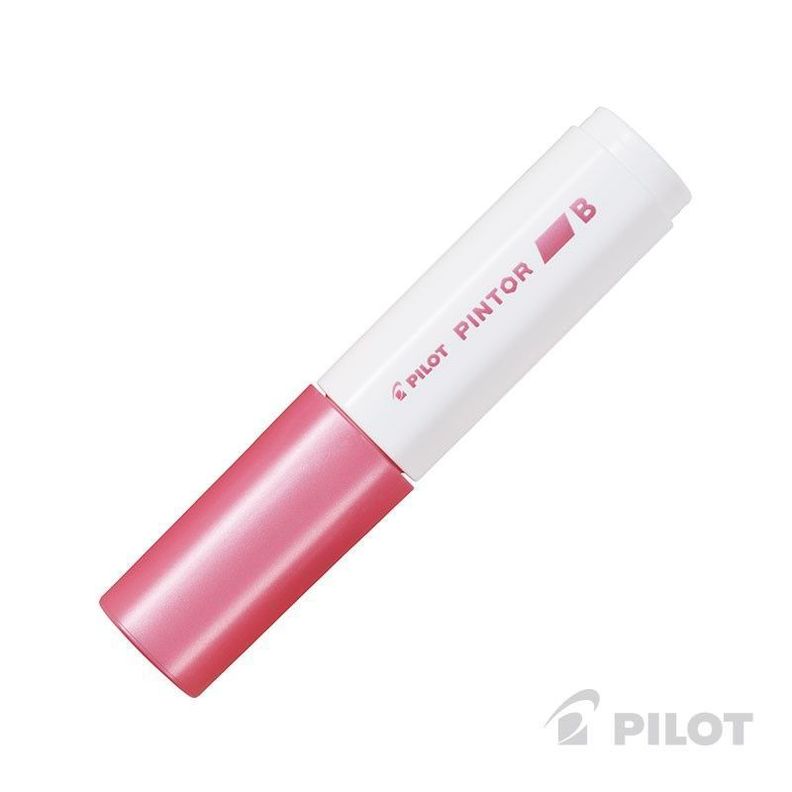 Marcador PINTOR Biselado Rosado Metálico-0