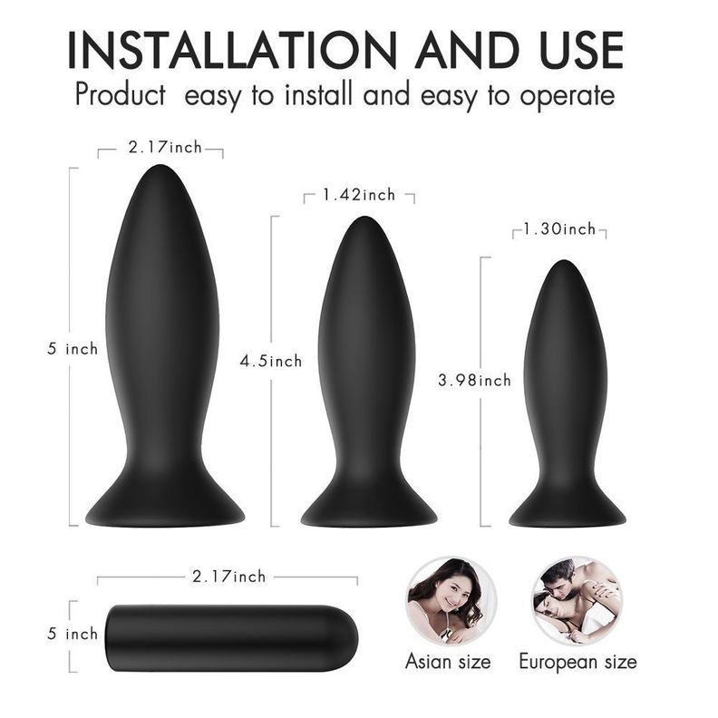 Kit Entrenamiento Anal Vibrador Roar 3 Piezas-5