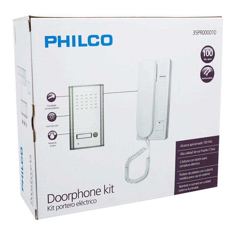 Kit Portero Electrico  Citofono Philco-4