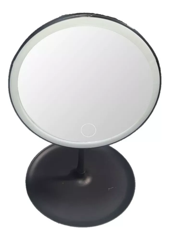 Espejo Con Luz Led Para Maquillaje Plegable Redondo-1