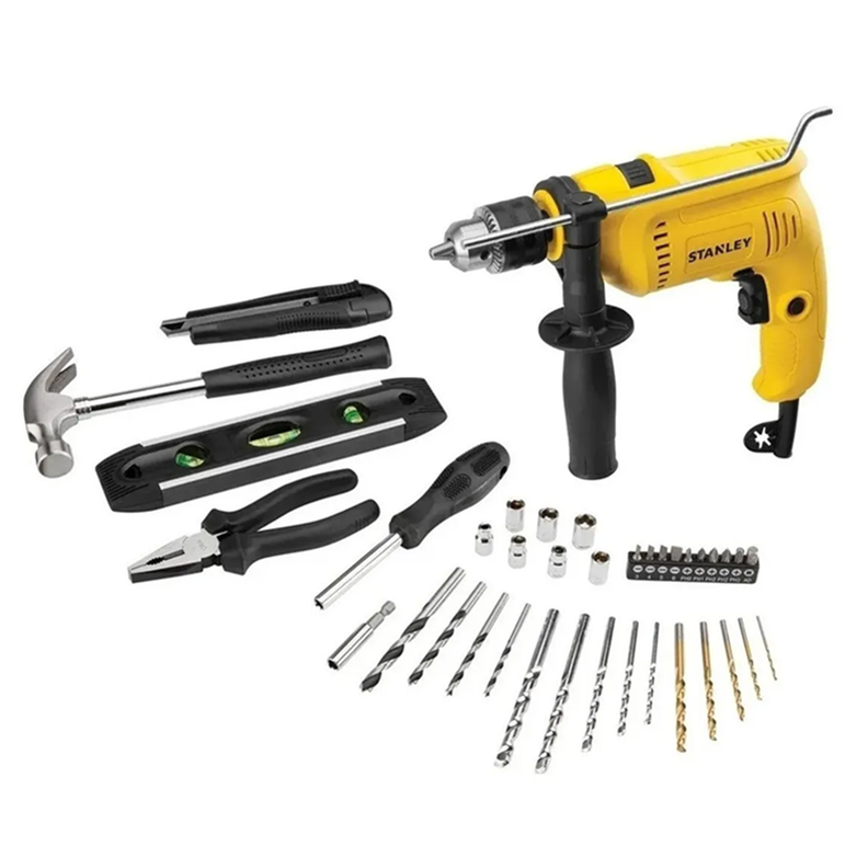 Kit Taladro Percutor 600w + Herramientas Y Brocas-1