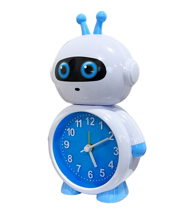 Reloj Despertador Reloj De Mesa Infantil Niños Modelo Robot-0