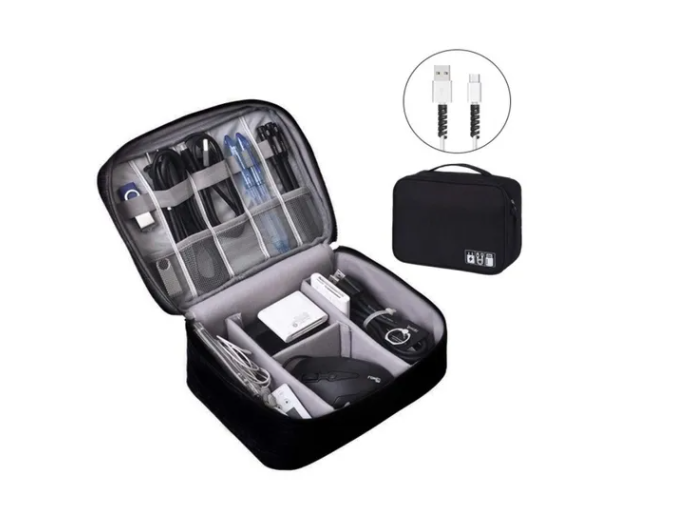 Bolso Organizador De Cables Y Accesorios Usb de Viaje-1