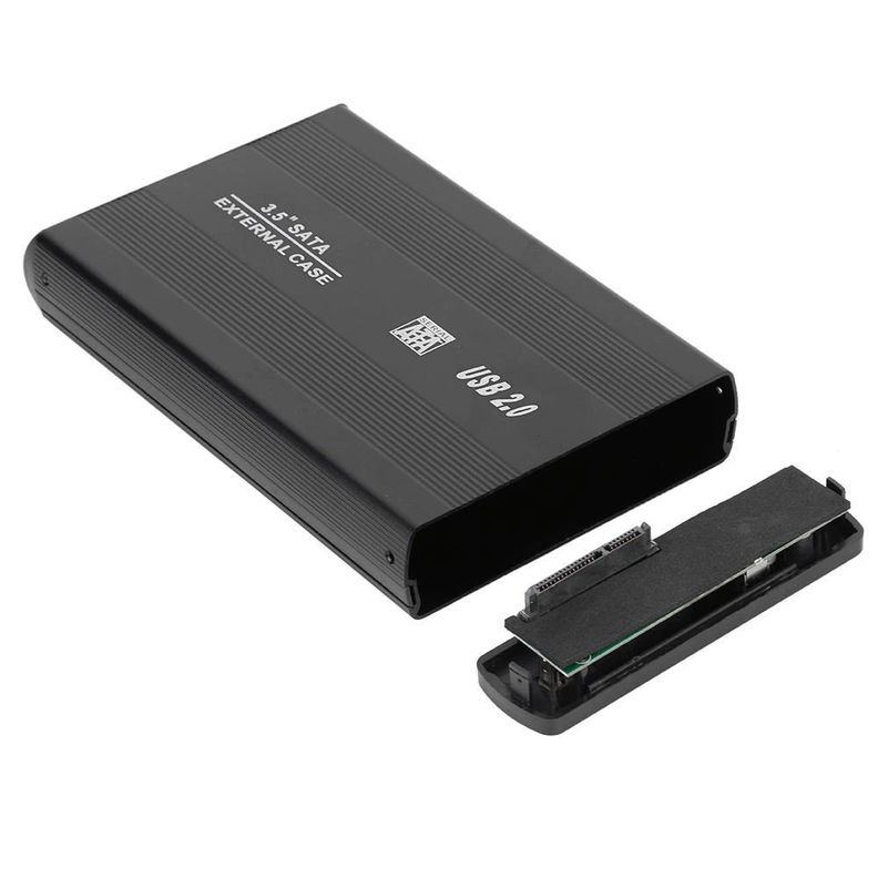 Cofre Case Disco Duro Sata 3.5¨ Usb 2.0 Aluminio Resistente-5