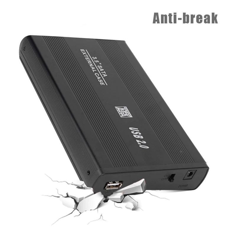 Cofre Case Disco Duro Sata 3.5¨ Usb 2.0 Aluminio Resistente-7
