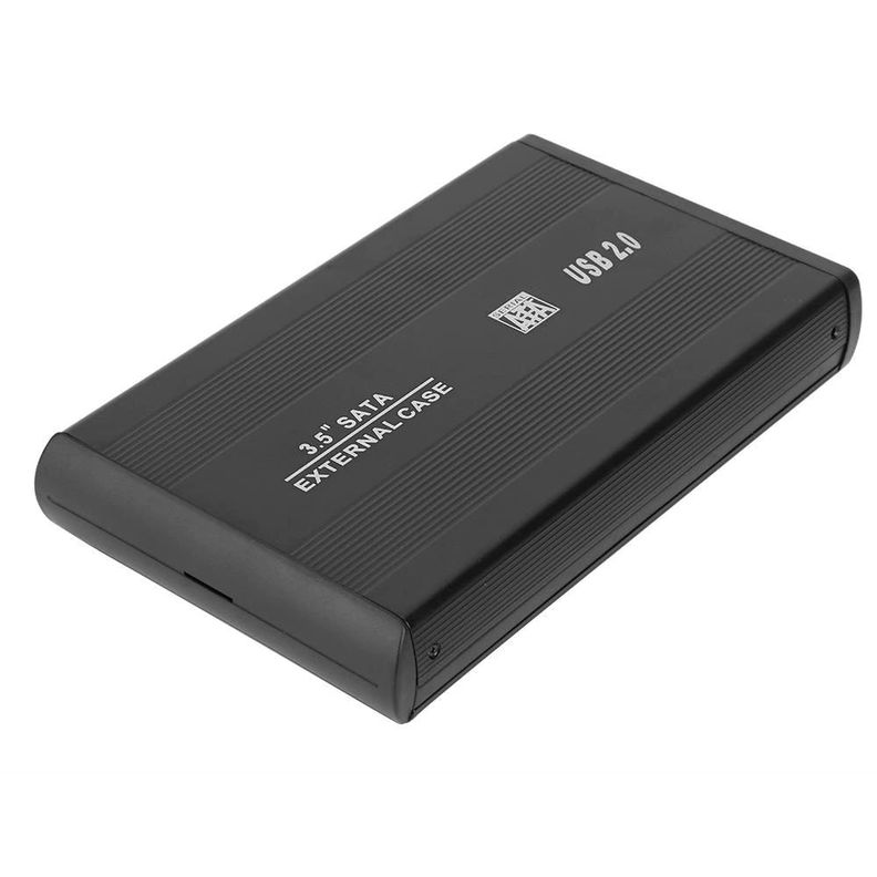 Cofre Case Disco Duro Sata 3.5¨ Usb 2.0 Aluminio Resistente-4