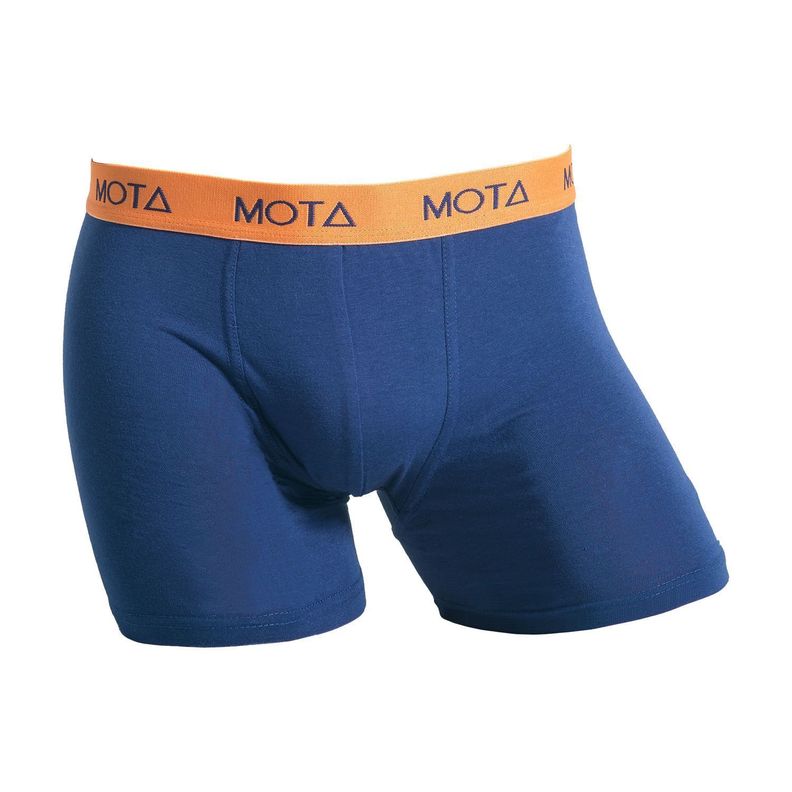 BOXER MEDIO ALGODON MOTA AZUL MARINO-0