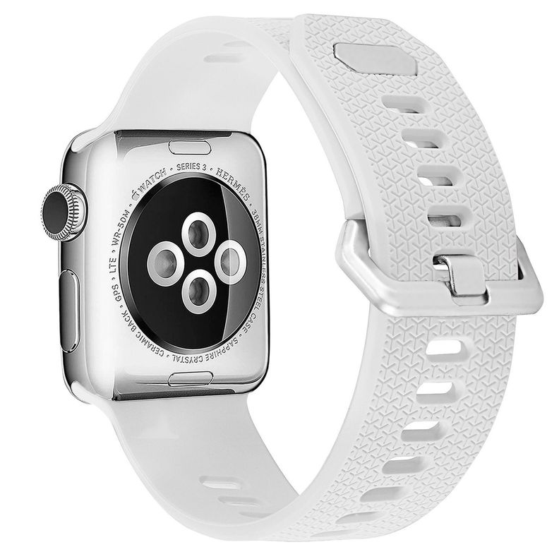 Correa Compatible Iwatch Apple Watch Blanco 42-44-45MM-L -0