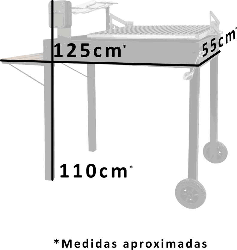 Parrilla Magallánica Rectangular 2 en 1-5