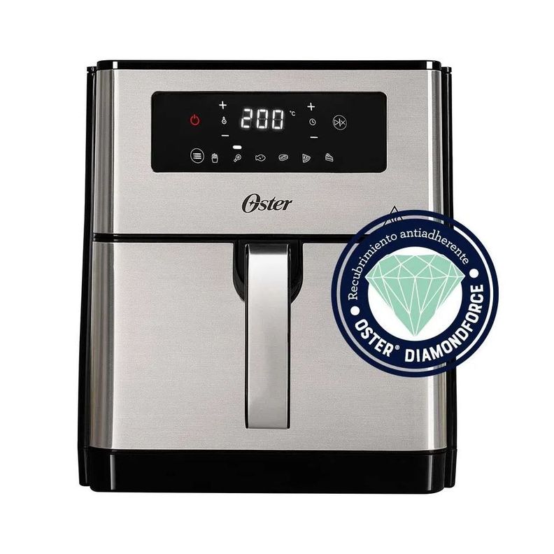 Freidora de aire digital Oster® con capacidad de 9 lt CKSTAF90D-1