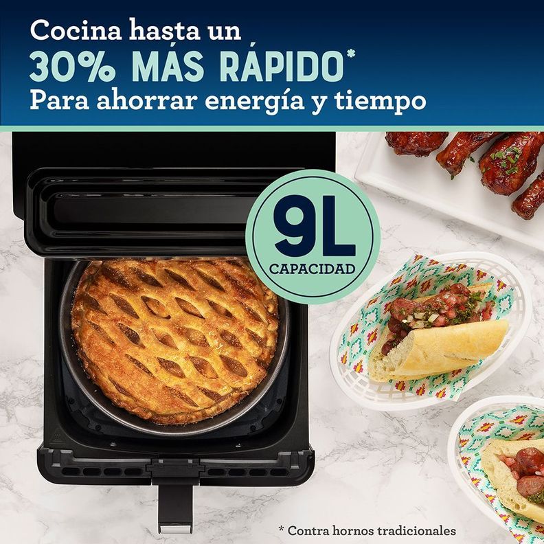 Freidora de aire digital Oster® con capacidad de 9 lt CKSTAF90D-4