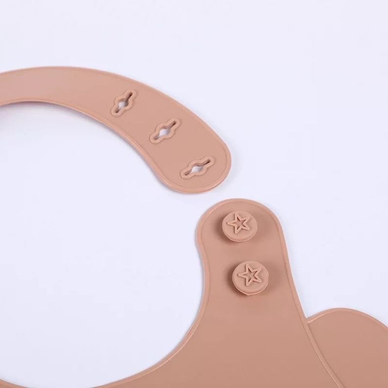 Babero de Silicona Para Alimentación de Bebe Ajustable-4