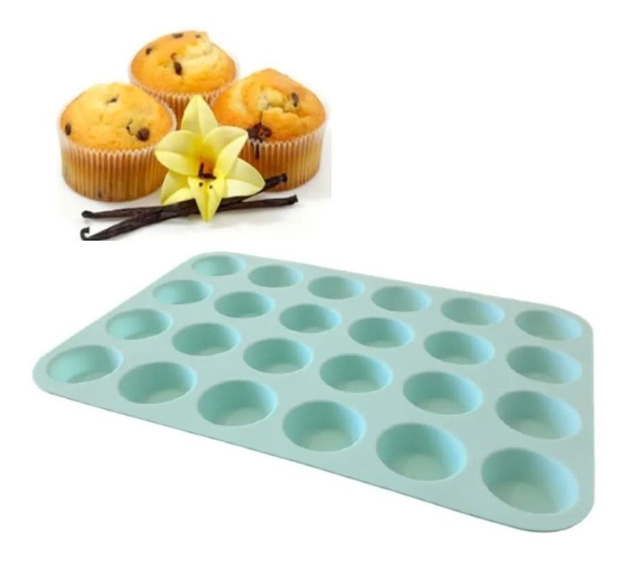 Molde 24 Cupcake Mini Muffin Magdalena Repostería-0