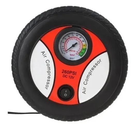 Inflador De Llanta Portátil Mini Compresor De Aire 12v-2