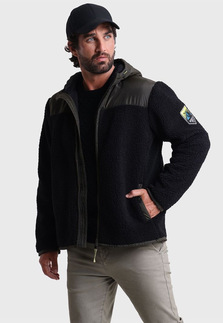 Polerón Sherpa Con Capucha Arrow PL2534FNE-0