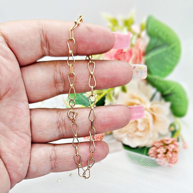 Pulsera Infinito Pelotita Oro 18 Kilates Nacional-2