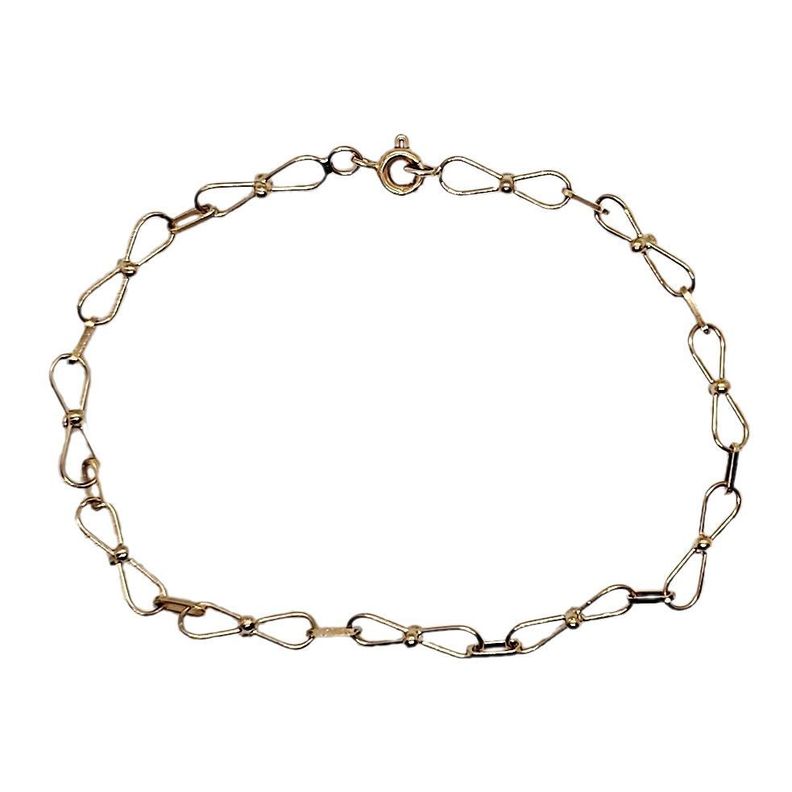 Pulsera Infinito Pelotita Oro 18 Kilates Nacional-0