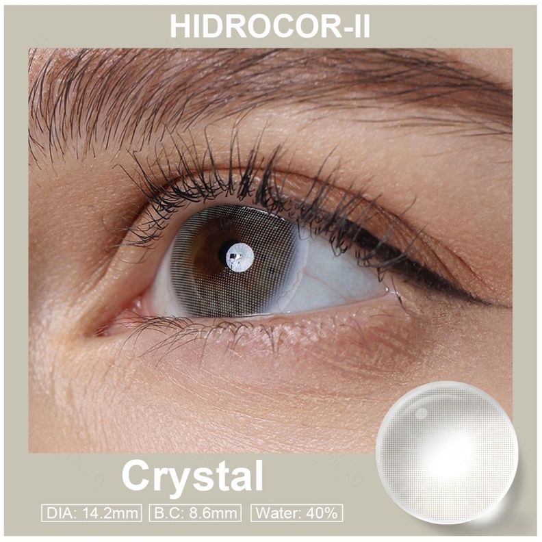 Par De Lentes De Contacto Línea Hidrocor II Color Cristal-2