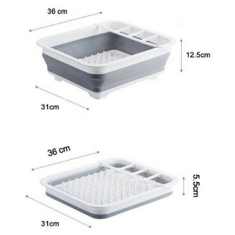 Escurridor De Loza Plegable Secaplatos Secador Multiuso -1