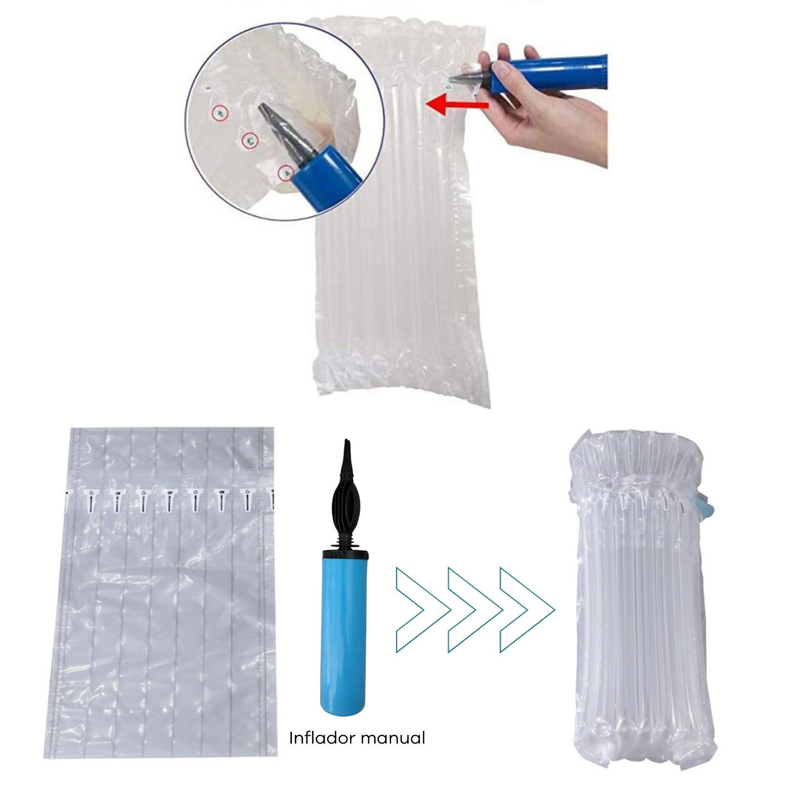 Bolsas Envoltura De Aire Protector De Botella De Vino 25 Und-4
