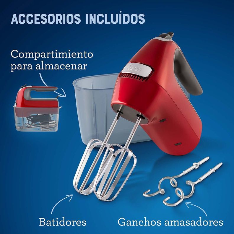 Batidora de mano Oster® 7 velocidades + función turbo FPSTHM360R-5