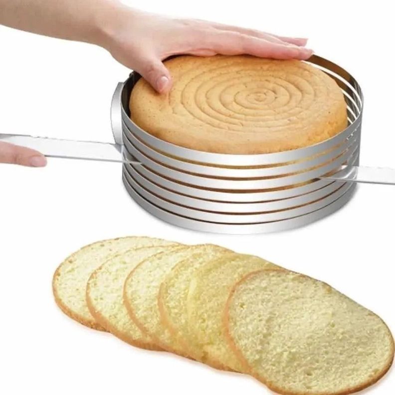 Molde Para Cortar Bizcocho Acero Inox Repostería 24-30cm-0