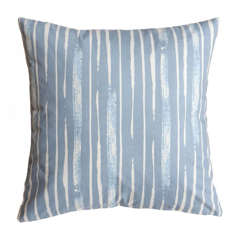 FUNDA COJIN GAMUZA LINEAL CELESTE 45X45 Diseno 1