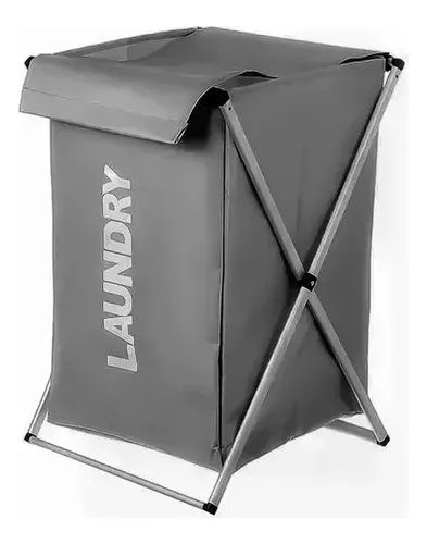 Cesta Ropa Sucia Plegable Canasto De Tela negro-1