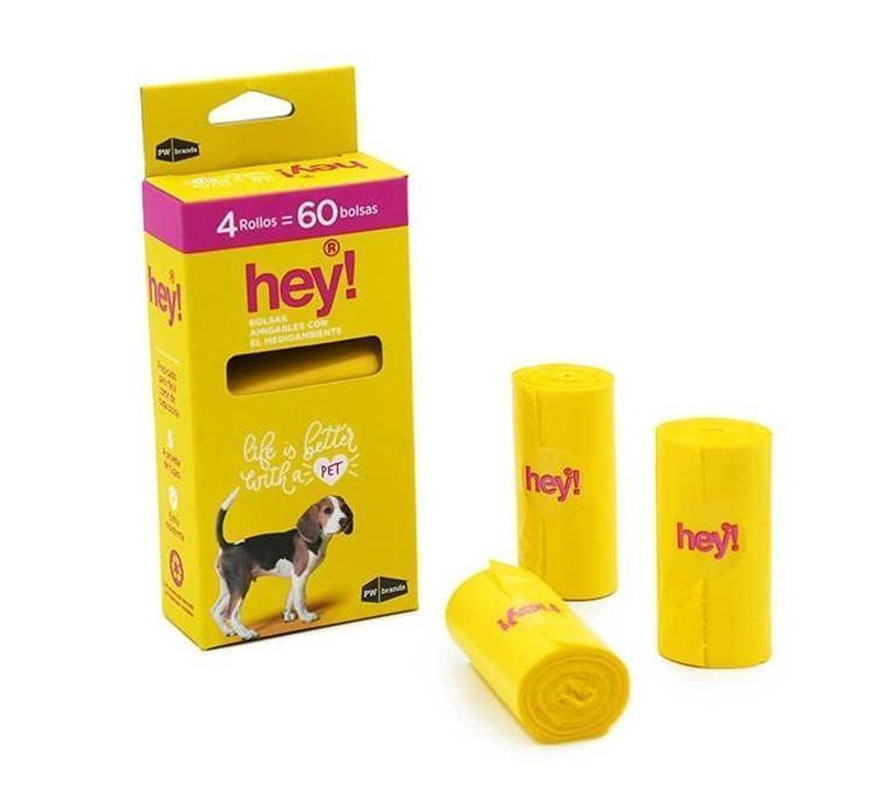 4 Rollos Bolsas De Caca Excremento Biodegradable Perro Pets-0