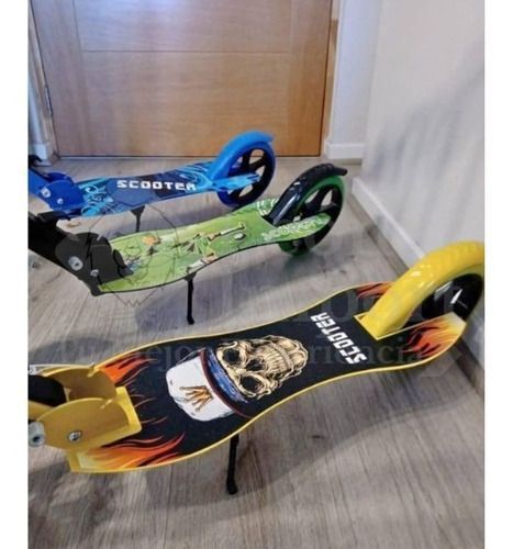Scooter Metálico Edad 8 A 17 Resistente Ajustable Unisex-3
