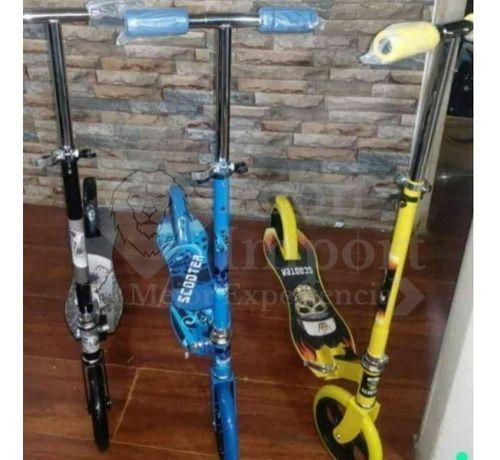 Scooter Metálico Edad 8 A 17 Resistente Ajustable Unisex-4