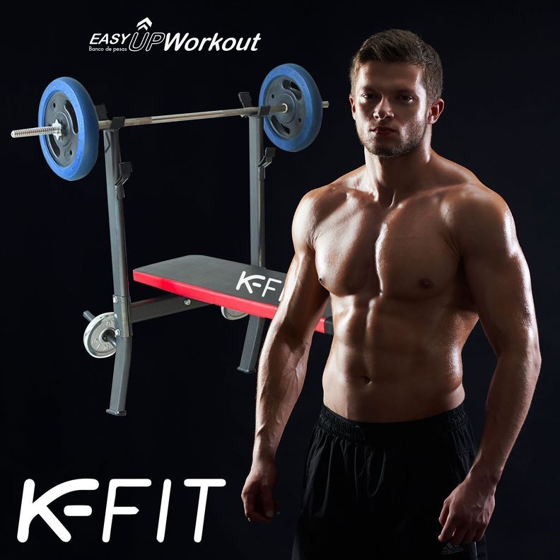 Banca de Pesas Multifuncional Plegable K-FIT-2