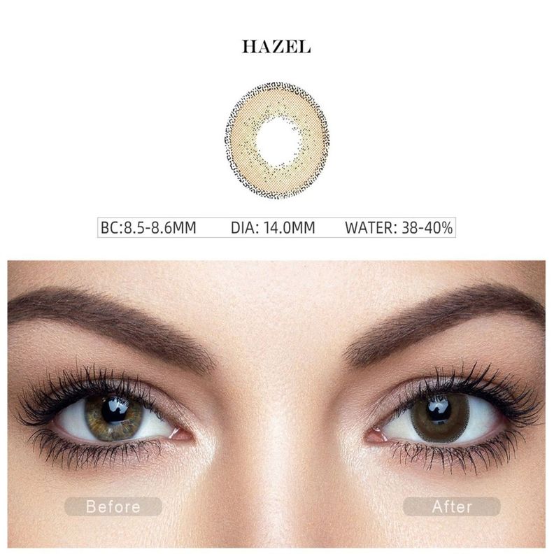 Par De Lentes De Contacto Línea Edge Color Avellana-1