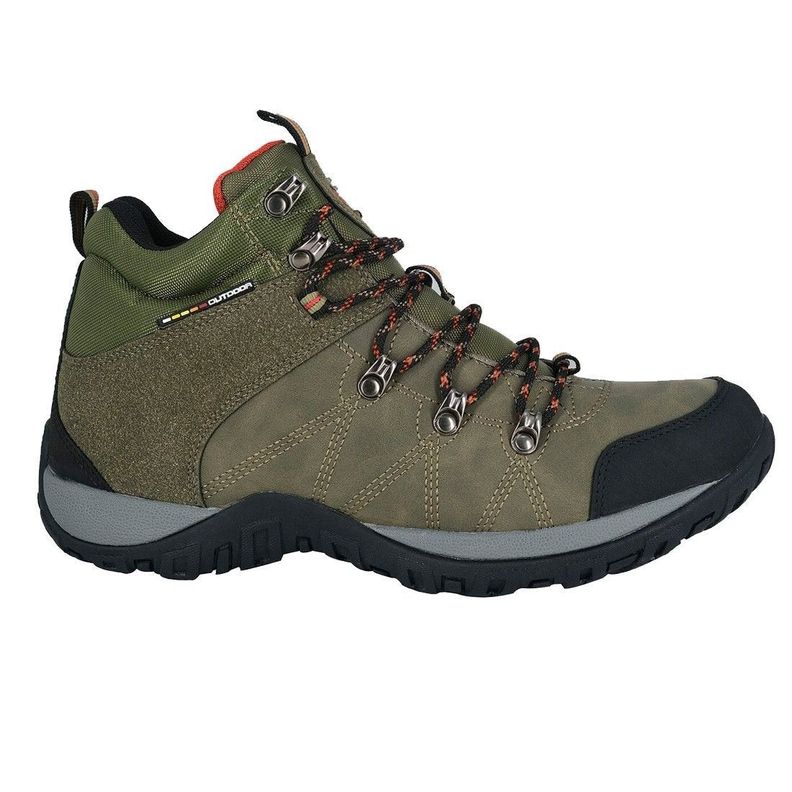 ZAPATILLA OUTDOOR HOMBRE UNISPORT SAMAN VERDE-1