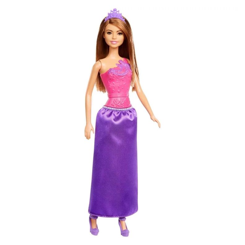 Juguete Figura Barbie Princesa Anastasia Morado Mattel-0