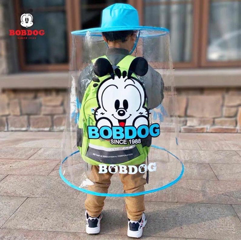 Impermeable para niños 3 a 8 años - Protector de lluvia celeste-0