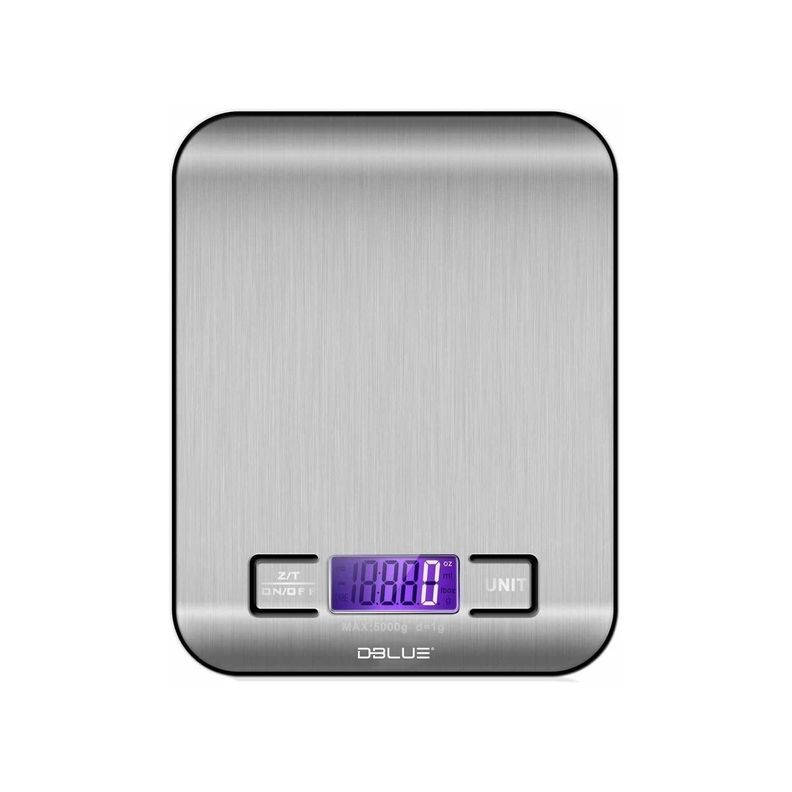 Pesa de Cocina Digital 5kg Acero Inoxidable Dblue-0