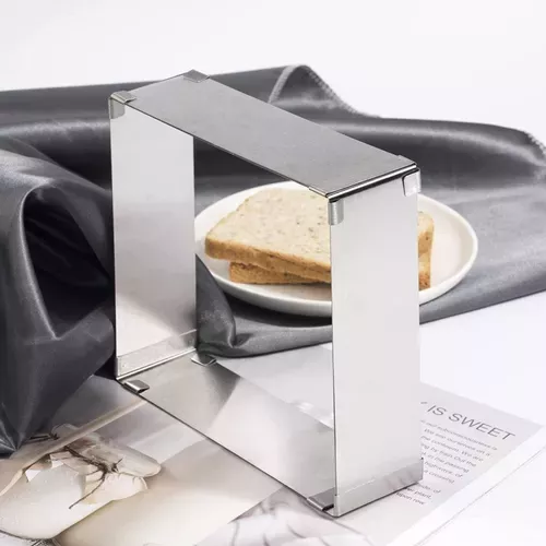 Molde De Torta Moldes Para Tortas Cuadrado Ajustable Queque-2
