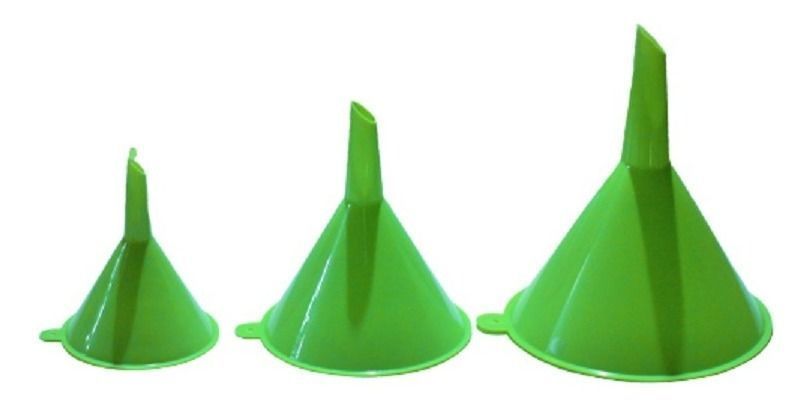 Pack 3 Embudos Plásticos Multiuso Reposteria Limpieza-0