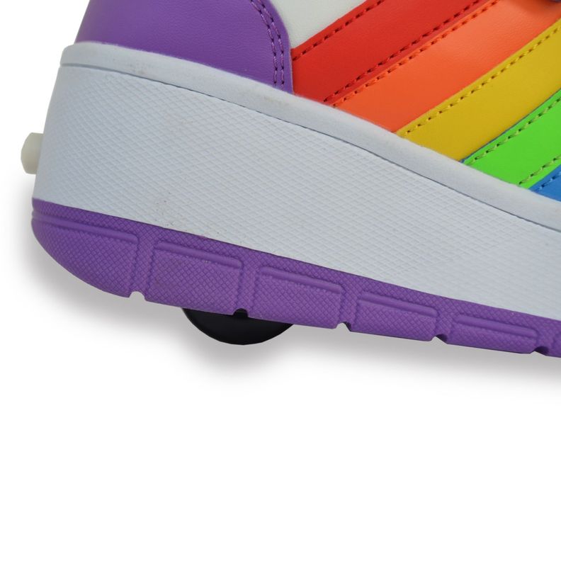 Zapatillas Niñas con Ruedas Arcoiris-4