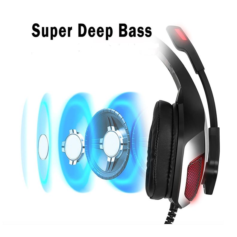 Audífono Gamer Hunter Spider Azul plata-3