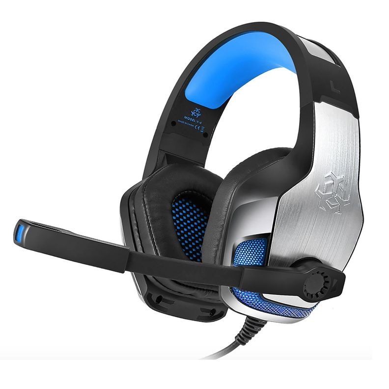 Audífono Gamer Hunter Spider Azul plata-0