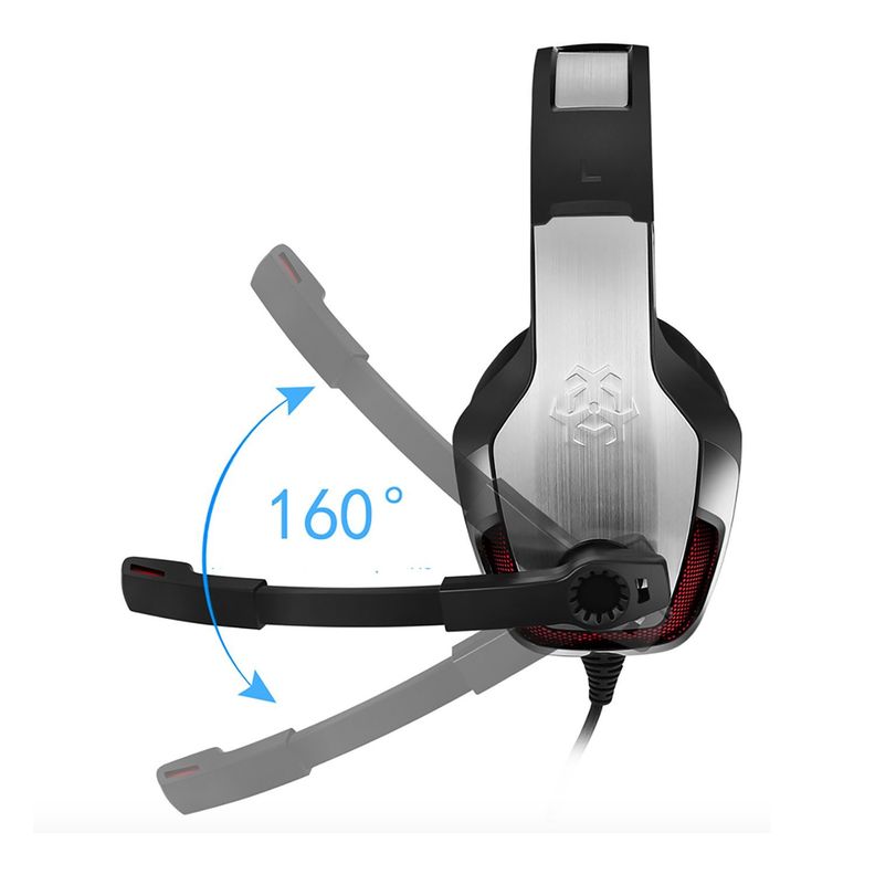 Audífono Gamer Hunter Spider Azul plata-5