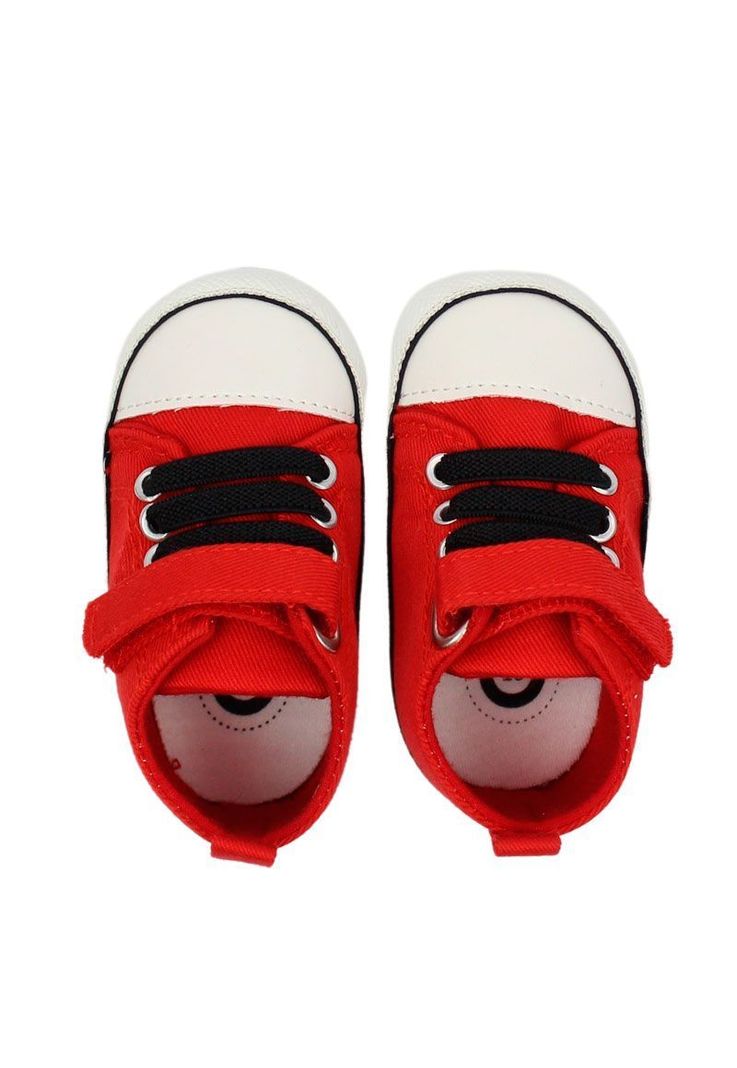 Zapatilla caña  velcro elastico bebé soft niño 822-2