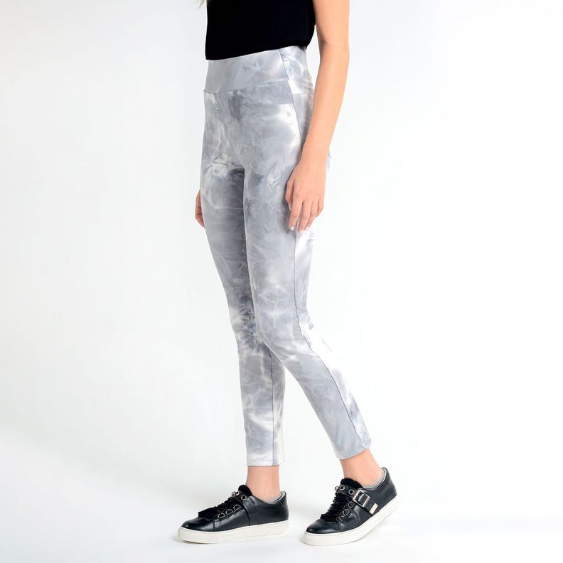 Legging Diseño Tie Dye De Viscosa gris Caffarena-2