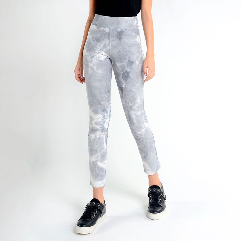 Legging Diseño Tie Dye De Viscosa gris Caffarena-1