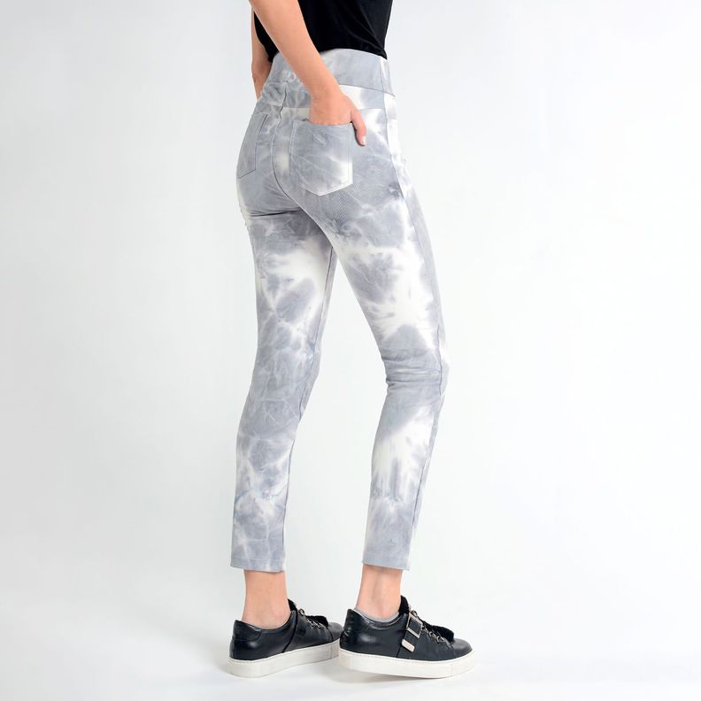 Legging Diseño Tie Dye De Viscosa gris Caffarena-3